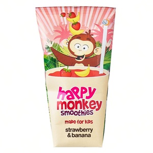 Happy Monkey Strawberry and Banana Smoothie