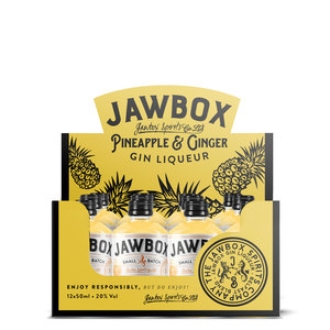 Jawbox Pineapple & Ginger Gin 12x50ml