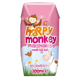 Happy Monkey Milkshake Strawberry